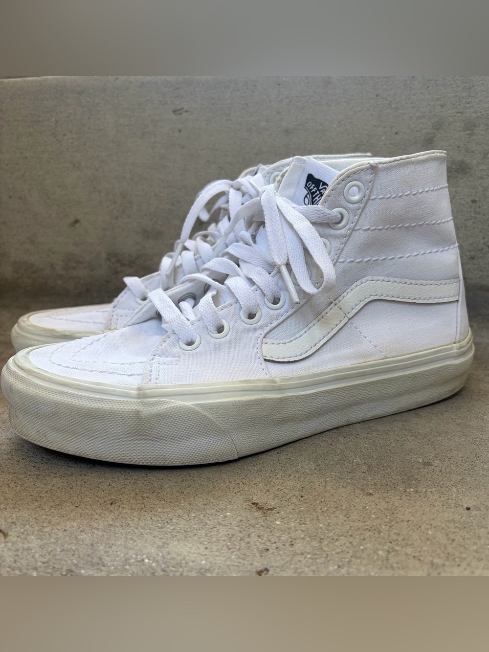 Vans White High Top Sneakers
